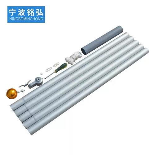 宁波源头厂家直供 5节20ft铝合金伸缩旗杆，解锁户外广告新高度