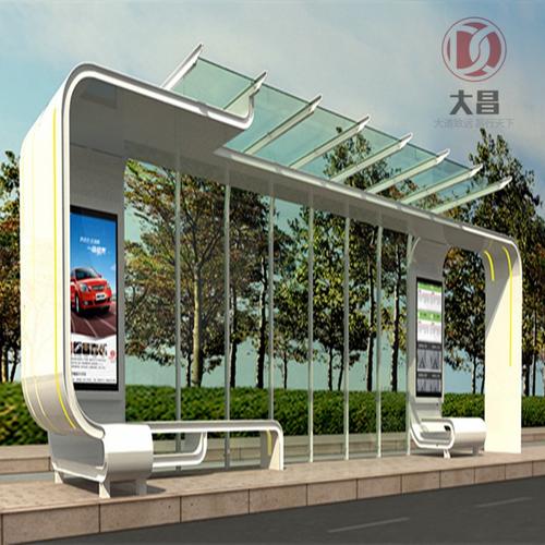 户外长款太阳能公交候车亭厂家定制 广告牌灯箱与户外广告的完美融合